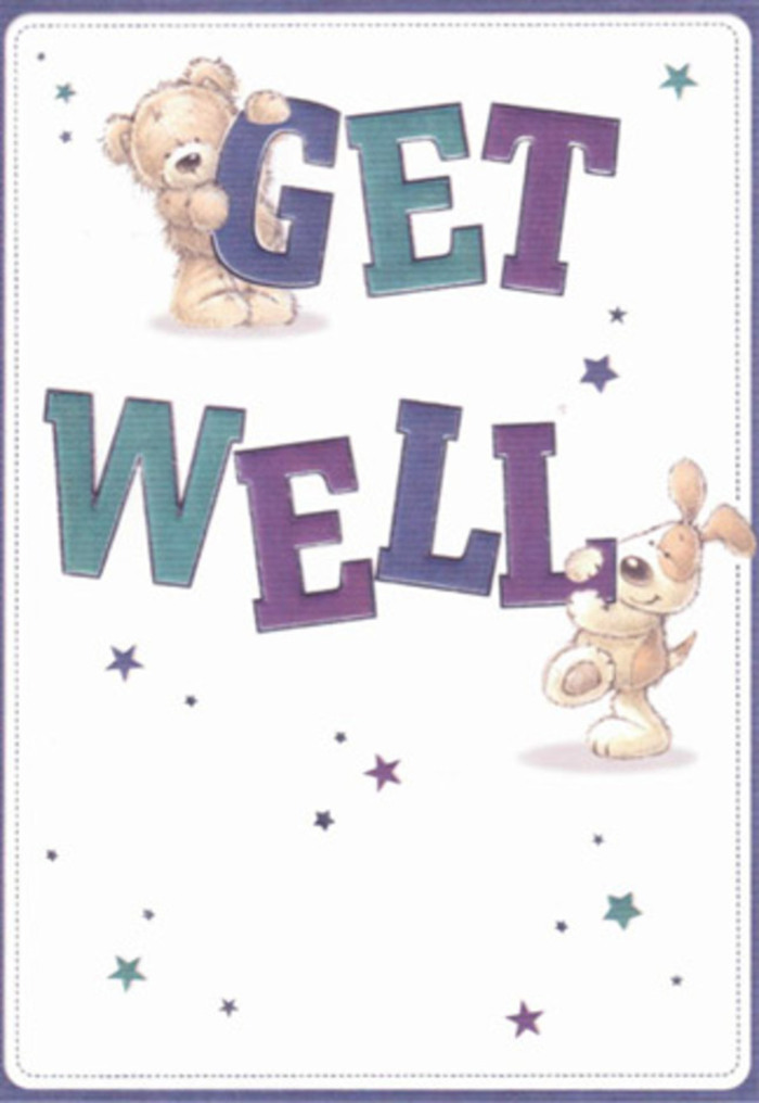 Brimming with friendly energy, this get well card would grace any mantelpiece along Hertford Road in Enfield Wash with its blend of playfulness and comfort. The illustration spotlights a gentle bear and a floppy-eared puppy, their expressive, soft-featured faces designed to evoke calm and encouragement. They're surrounded by whimsical stars and subtle swathes of indigo and teal, each hue lending the bold 'Get Well' message a reassuring visual embrace. The textures are delicately rendered-the bear's plush fur seems so tangible, you almost expect to feel it-while the puppy's downy ears bring forth memories of cherished pets from the neighbourhood. The scene is crisp yet cosy, balanced by a creamy white backdrop reminiscent of peaceful mornings in nearby Jubilee Park. The arrangement echoes the care we put into every bouquet prepared at Flowers Enfield Wash: each artistic detail, from the gentle colours to the joyful starbursts, is placed with intention to lift spirits and remind the recipient that healing is met with warmth and encouragement from their Enfield Wash community.